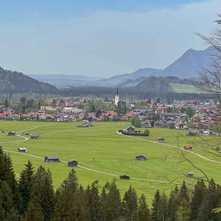 Blick auf Oberstdorf