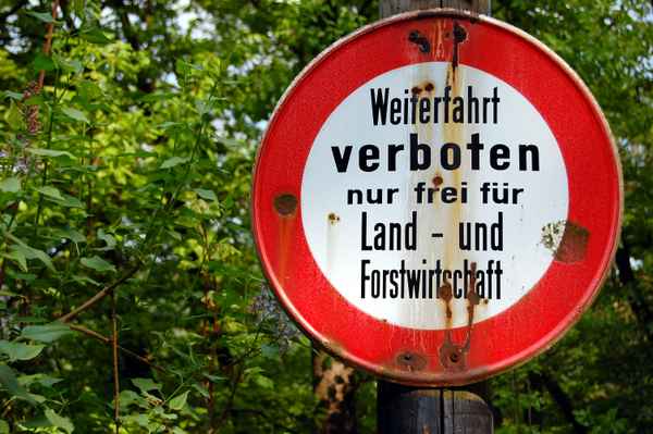 Weiterfahrt nur für die Landwirtschaft