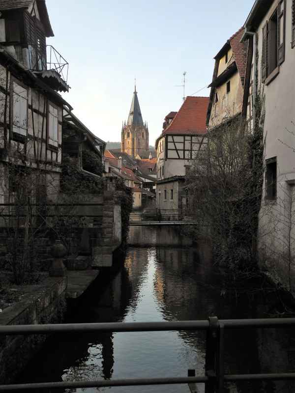 Malerischer Winkel in Wisssembourg/Elsaß