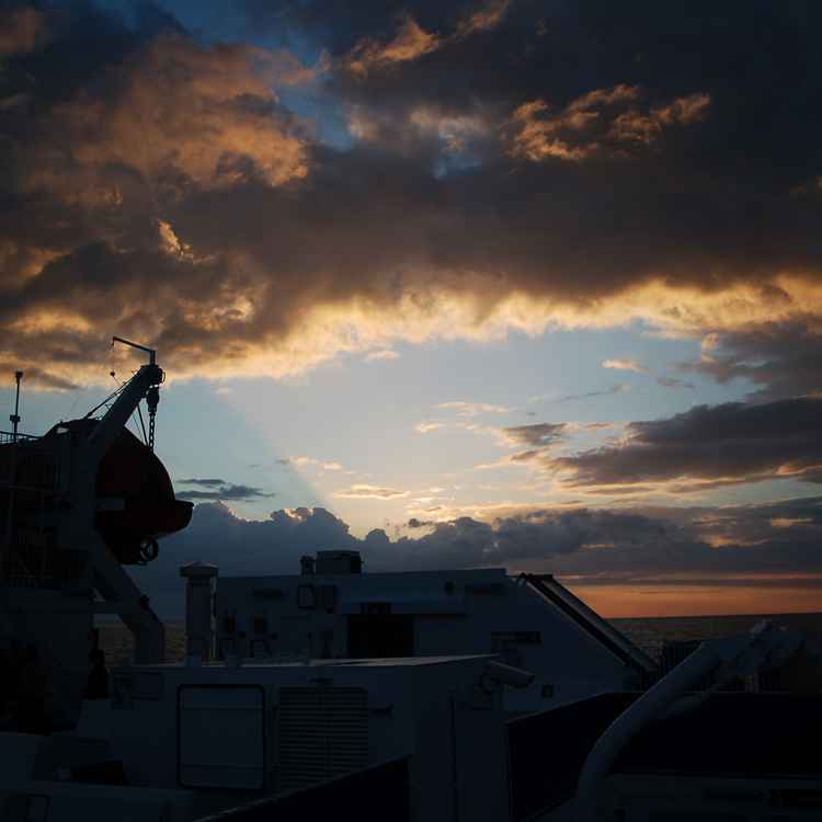 Abendstimmung Fähre 2