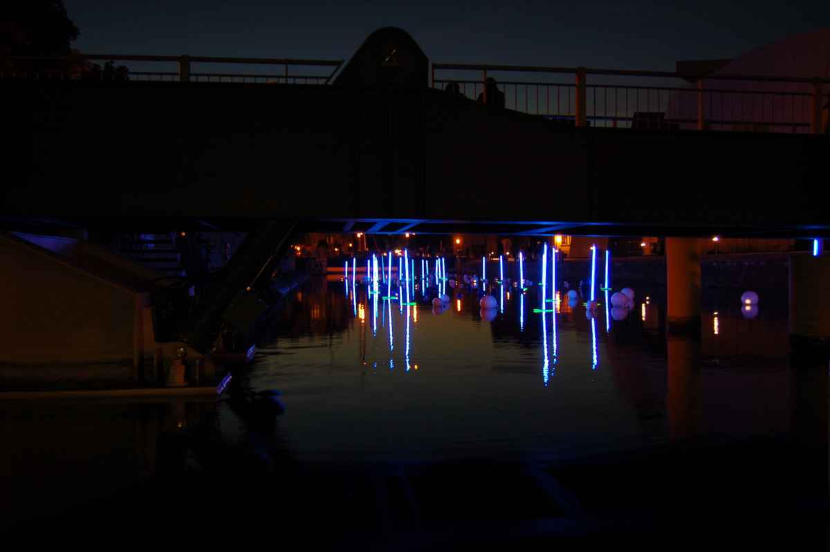 Lichtinstallation Ozeaneum Stralsund