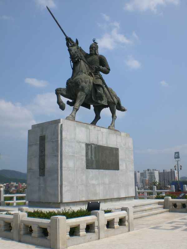  General am Pferd in Gyeongyu, Korea