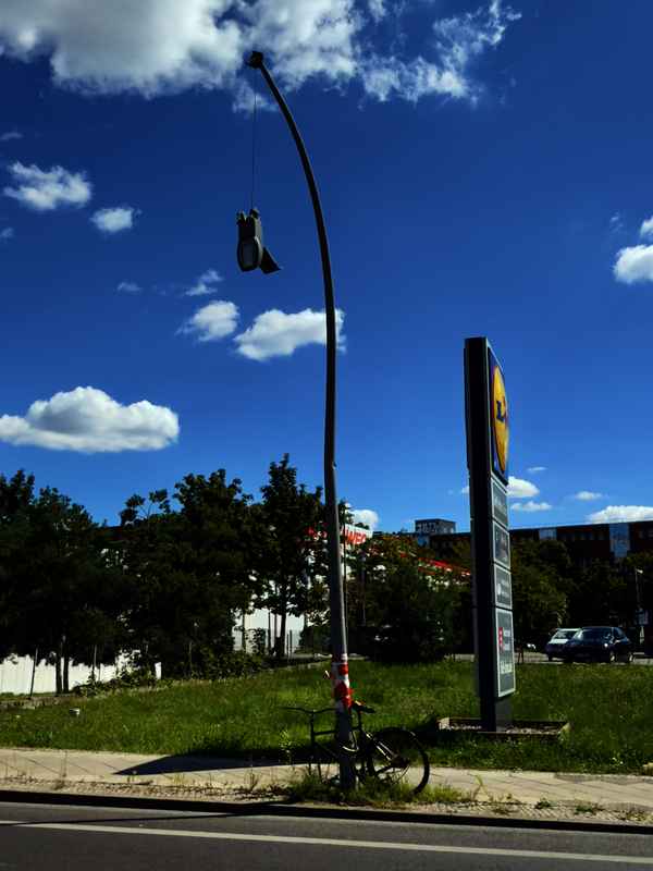 Kaputte Straßenlaterne