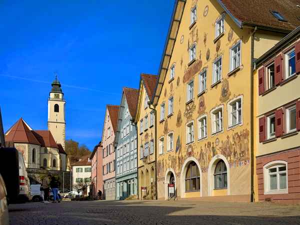 Marktplatz und Kirche in Horb am Neckar