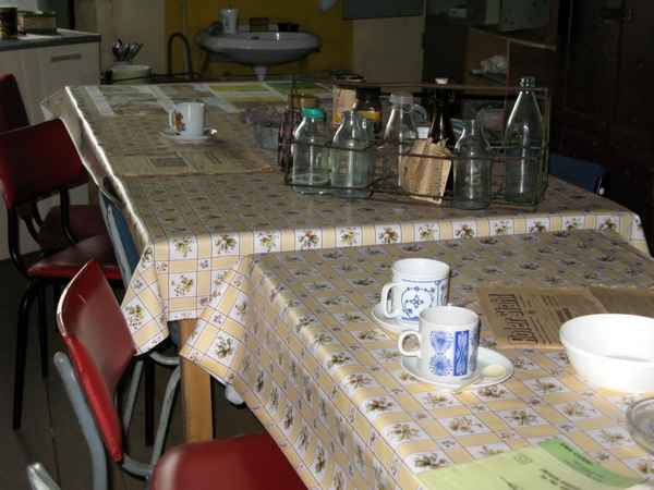 Hier der frühere Aufenthaltsraum in der Firma