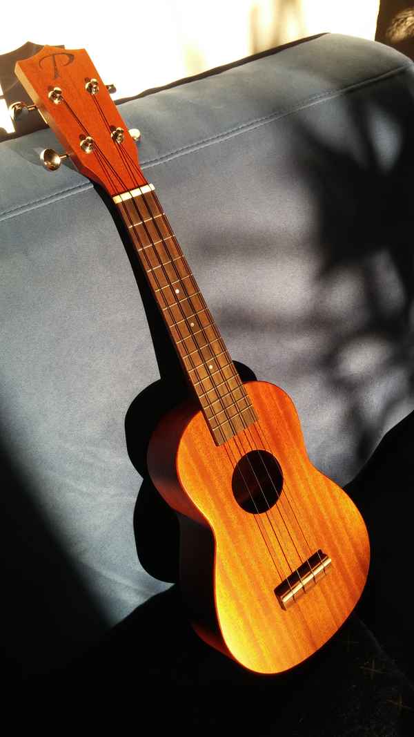 Ukulele im Abendlicht