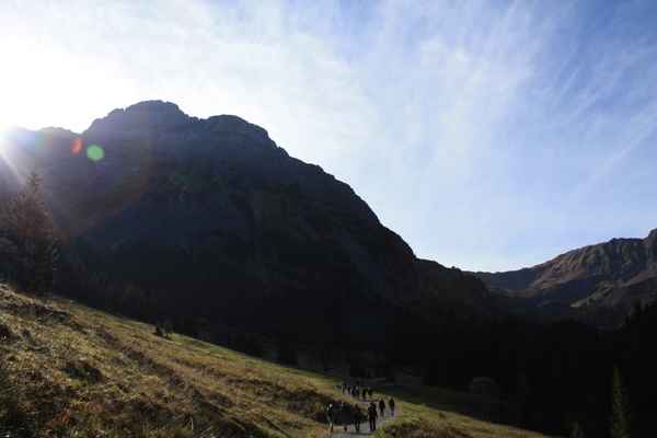 Sonne in den Bergen...