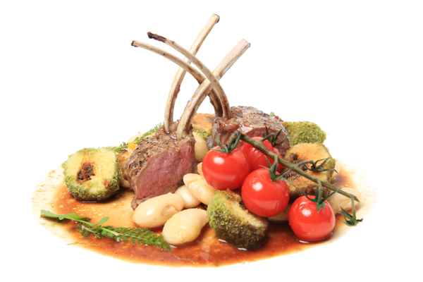 Lammkarree mit Beilagen