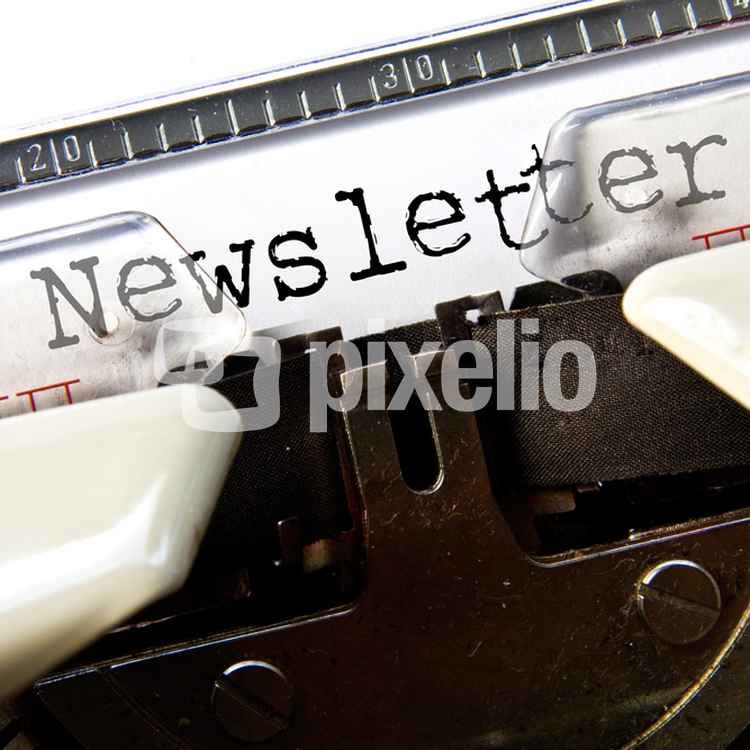 Newsletter auf Schreibmaschine