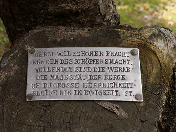 Spruch am Wegesrand
