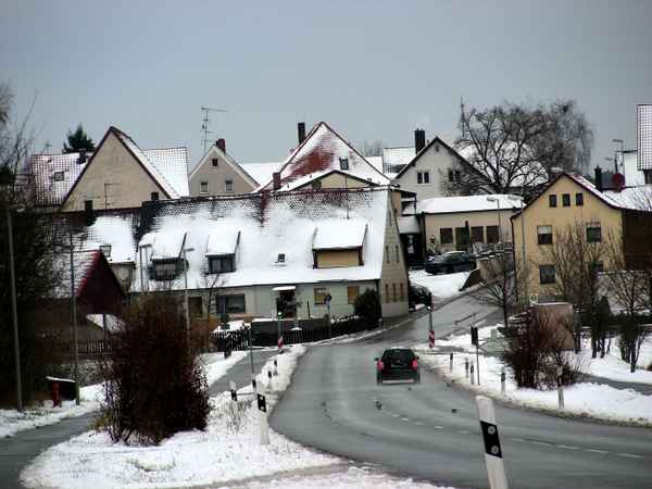 November 2008 erster Schnee in Heßdorf