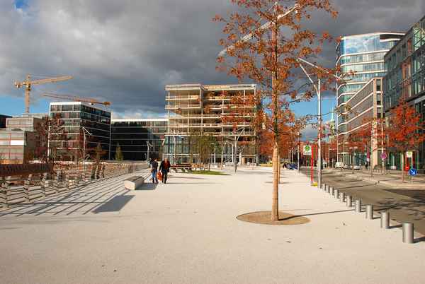 Hafencity - Großer-Grasbrook an den Marco-Polo-Terrassen