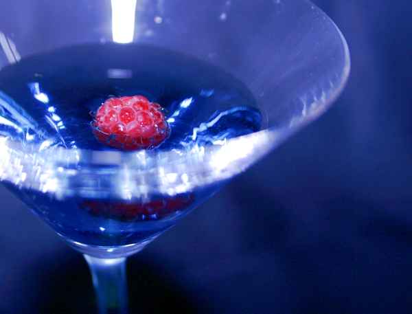 Himbeere im Cocktail