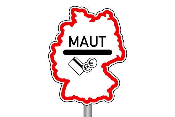 Verkehrsschild MAUT