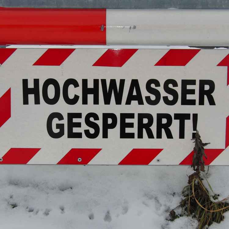 Hochwasser gesperrt (