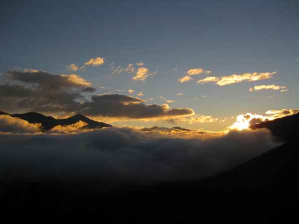 Sonnenaufgang über dem Pustertal