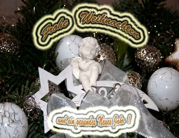 Frohe Weihnachten und ein gesundes Neues Jahr