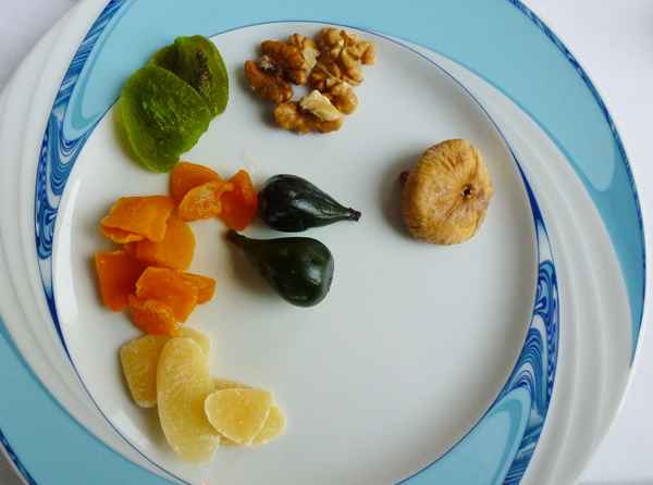 Frühstück mit Früchten