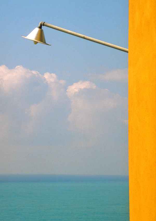 Lampe am Meer