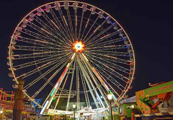 Blumenrad im Wiener Prater