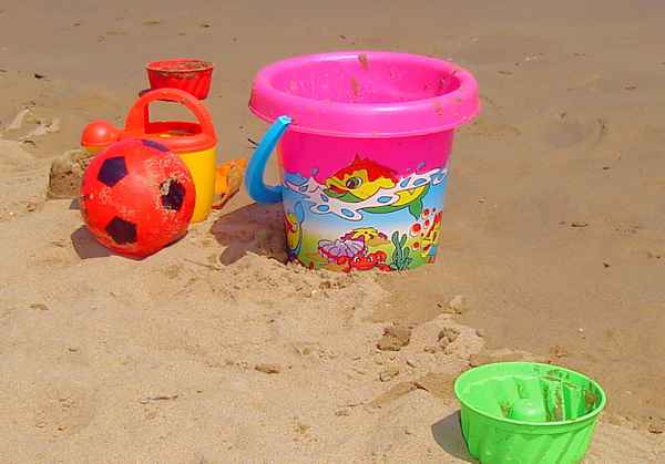 Spielen am Strand