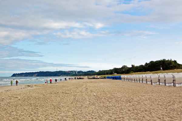 Ostseestrand in Baabe auf Rügen