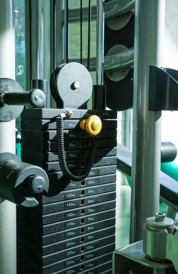 Im Fitness-Studio (Gewichtsstufen)