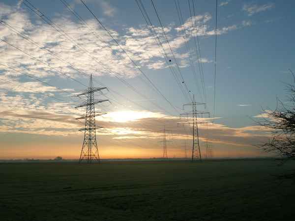 Bei Sonnenaufgang