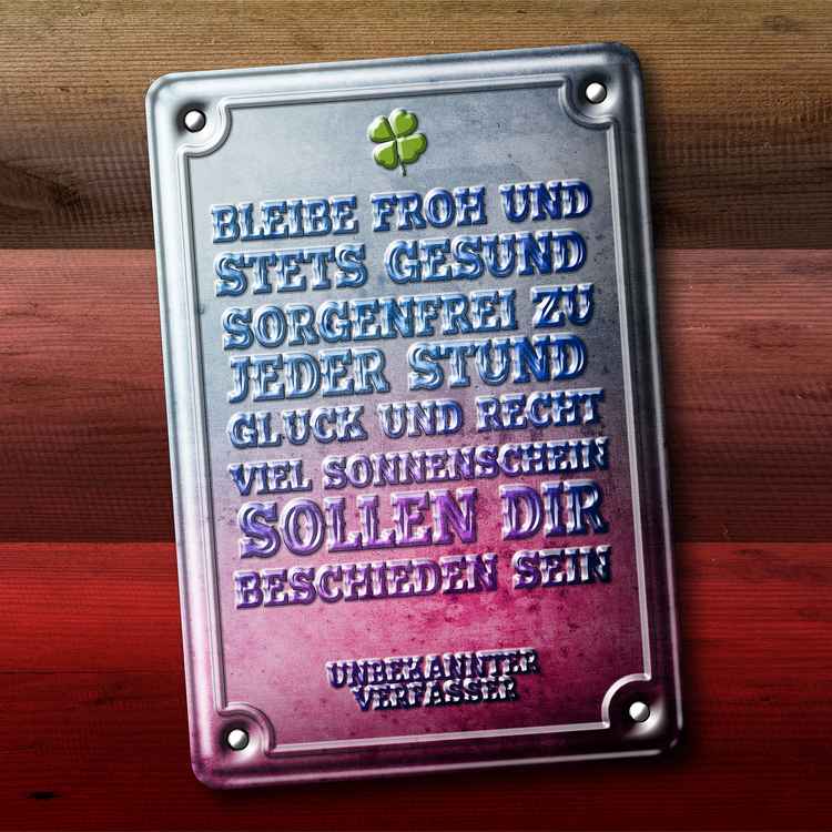 Blech/Emailschild 1