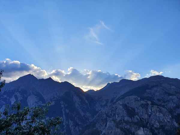 Sonnenuntergang Mattertal