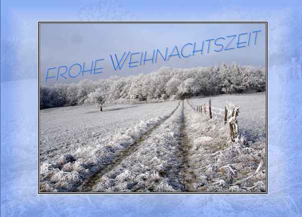Weihnachtskarte Frohe Weihnachtszeit