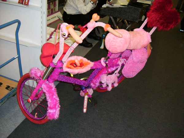 Sexfahrrad auf der Buchmesse