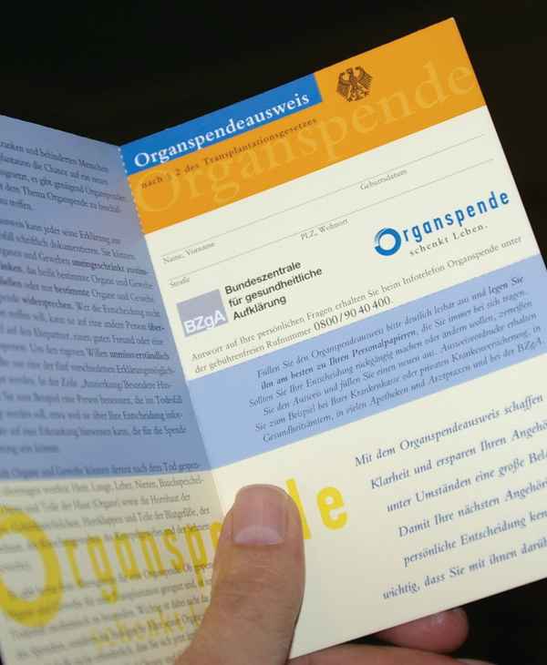 Organspendeausweis