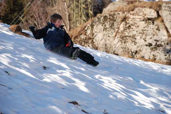 Lukas in wilder Fahrt