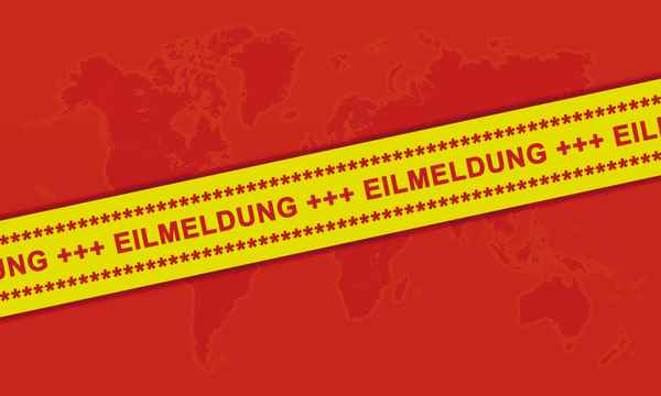 Eilmeldung - gelbes Band