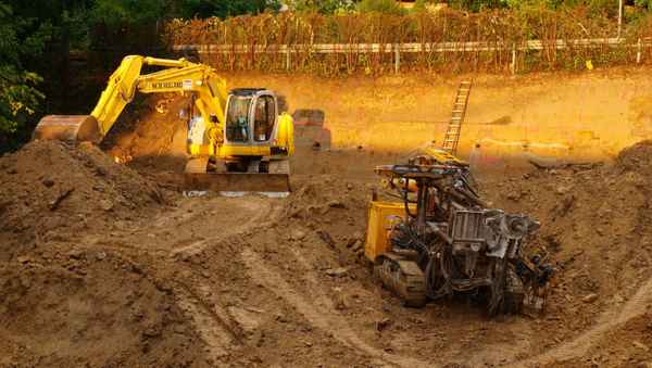 Baugrube - Baustelle