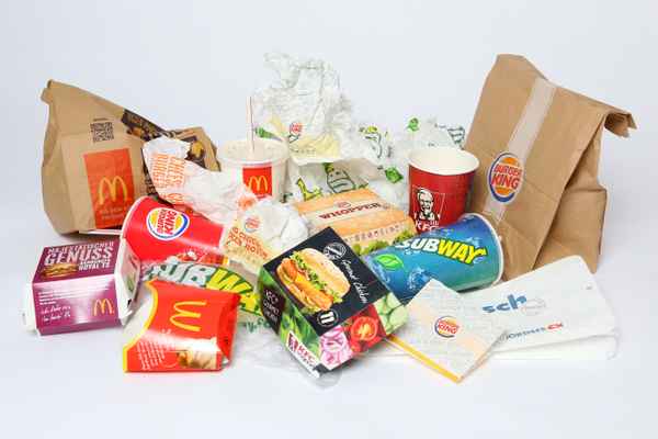 Fastfood Müll