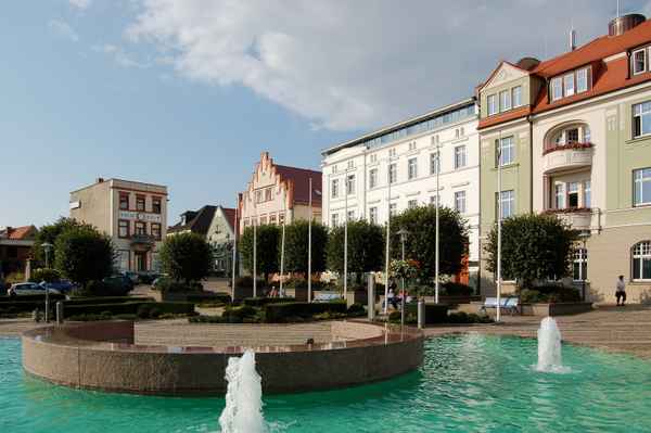 Marktplatz in Bergen auf Rügen